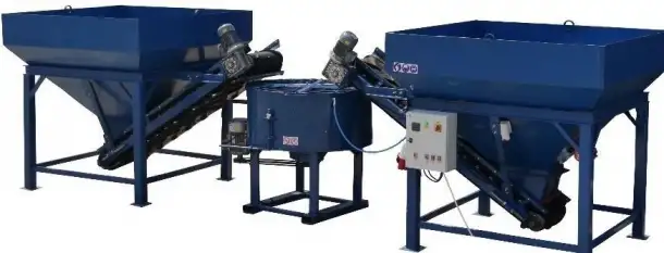 Бетонный мини завод полуавтоматический SUMAB 3 м3час, фотография 1