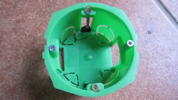 Подрозетники для монтажа электрических розеток, выключателей в гипсокартон КУ1201, фотография 1