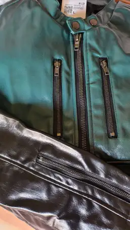 Оригинальная демисезонная куртка в байкерском стиле из штатов, фотография 3