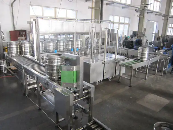 Полностью автоматизированная линия по мойке и наполнению пивных КЕГ бочек, фотография 2