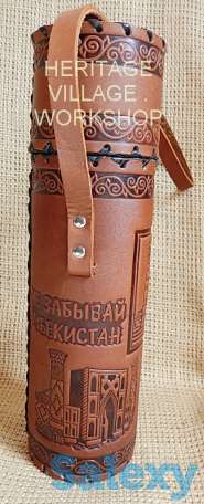 Кожаный тубус ручной работы., фотография 3