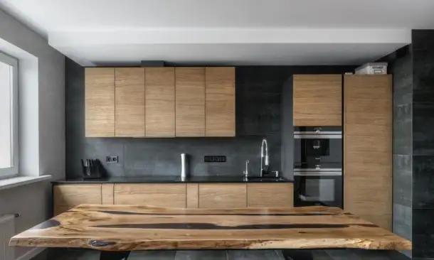 Изготовление кухонных гарнитуров на заказ  3D проект бесплатно, фотография 1