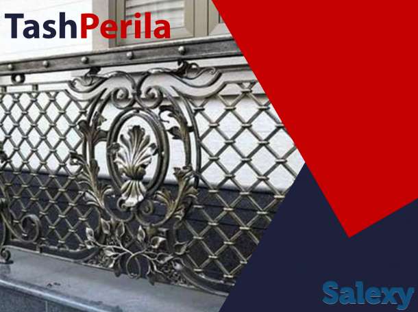 Перила из чёрного металла в ташкенте на заказ, фотография 3