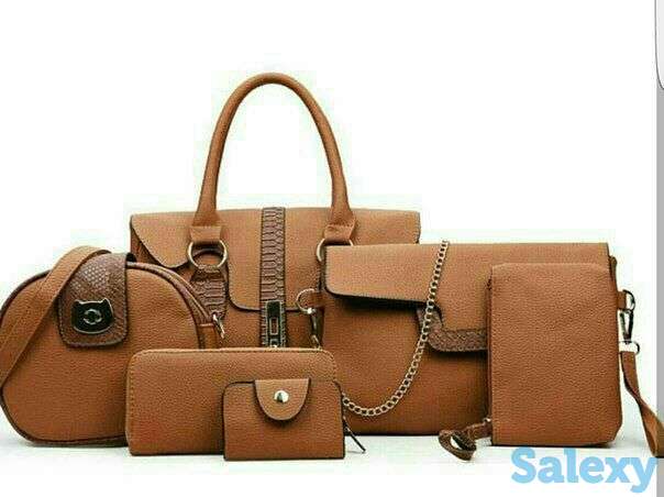 Набор сумок 6 in 1 качественные фирменные женские сумки, фотография 1