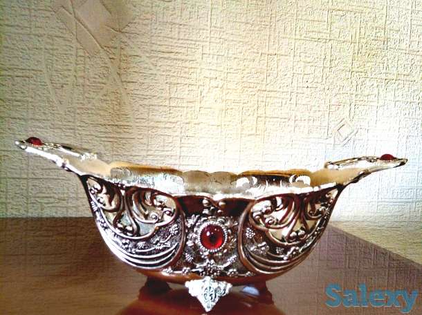 Мельхиоровая посуда для праздничного стола, фотография 4