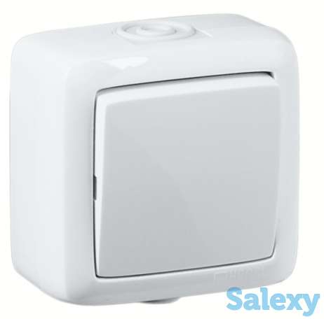 Ультратонкие розетки и выключатели открытой установки степень защиты IP44 от HEGEL, фотография 1