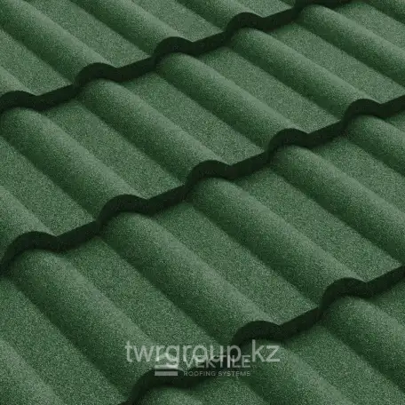 Композитная черепица Vektile, профиль Milano, Green, фотография 3