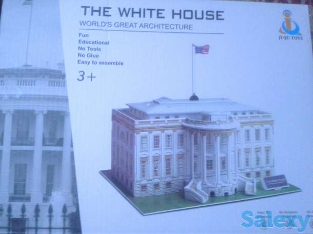 белый дом из 3д пазла, фотография 5