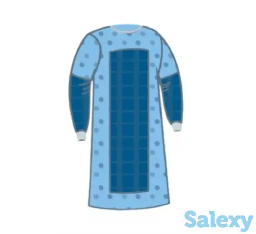 Халаты хирургические с усиленной защитной зоной оптом, фотография 1