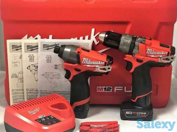 Набор бесщеточных шуруповертов Milwaukee M12, фотография 1