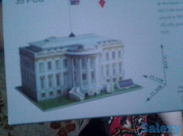 белый дом из 3д пазла, фотография 6