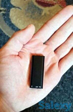 Мини диктофон мр3 плеер 8 ГБ с функцией diktafon маленький, фотография 1