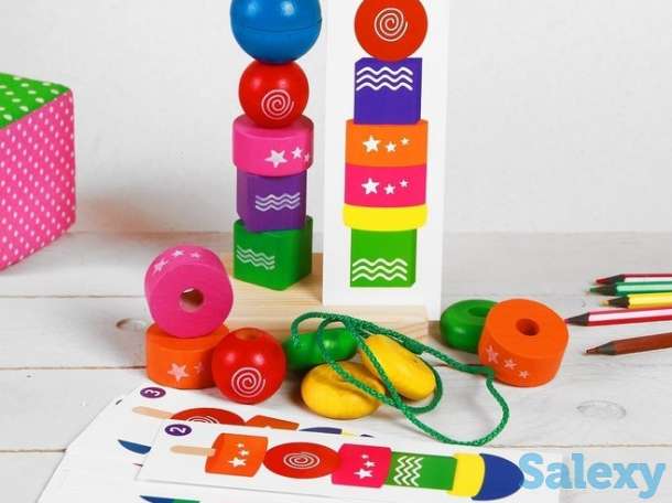 Купить детские 🌈 пирамидки, сортеры и шнуроки от интернет-магазина ToyStoreUZ, фотография 6