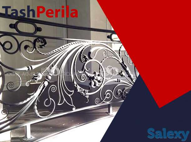 Перила из чёрного металла в ташкенте на заказ, фотография 10