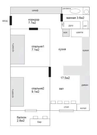 Своя квартира с евроремонтом и кадастром 2/8/9, Узбекистан, улица Чигил, 2, фотография 6