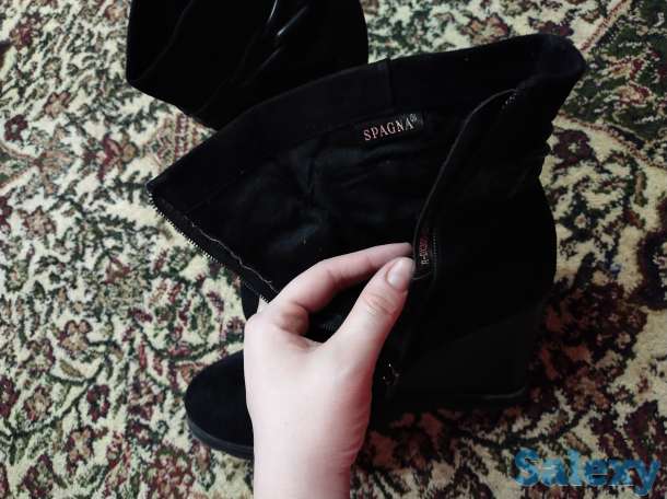 Натуральная кожаная и замшевая полусапожки, фотография 6