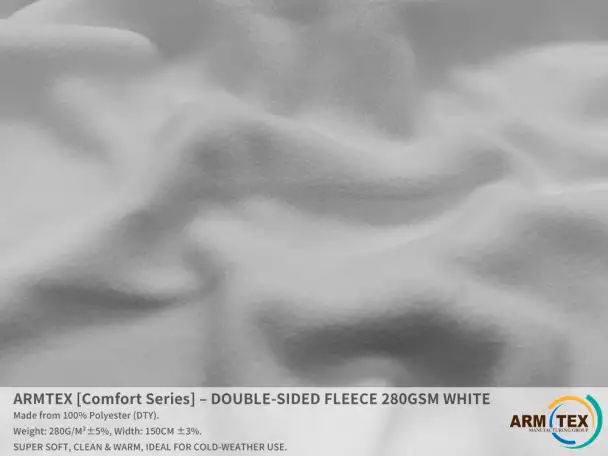 ARMTEX Comfort Series  Двусторонний Флис  БЕЛЫЙ, фотография 2