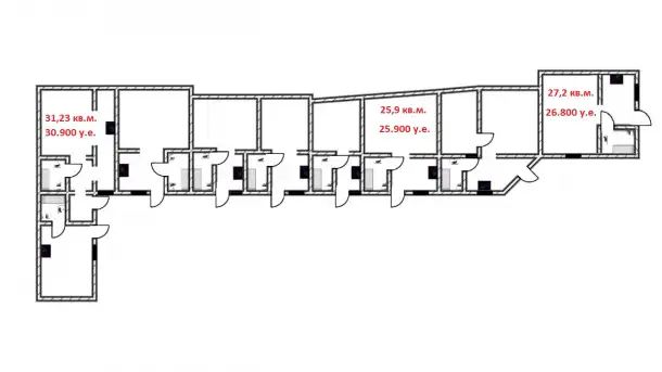 Сергели. Коттеджи-студии 1 -х ком. от 26 до 32 кв.м., фотография 11