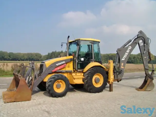 Услуги, аренда, заказ экскаватора-погрузчика, фотография 2