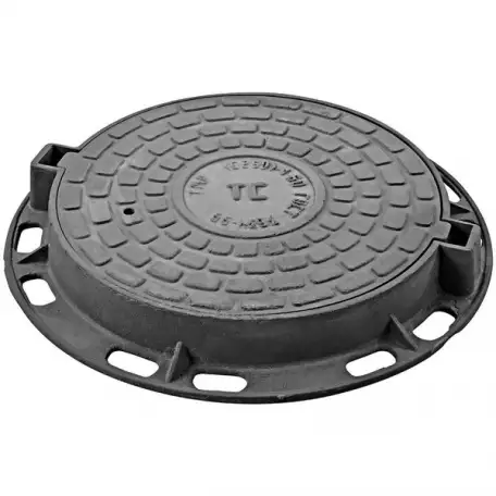 Люк чугунный канализационный, Размер: 870х115... мм, Тип люка: Т..., Вид: тяжелый..., Тип крышки: плавающий..., фотография 1
