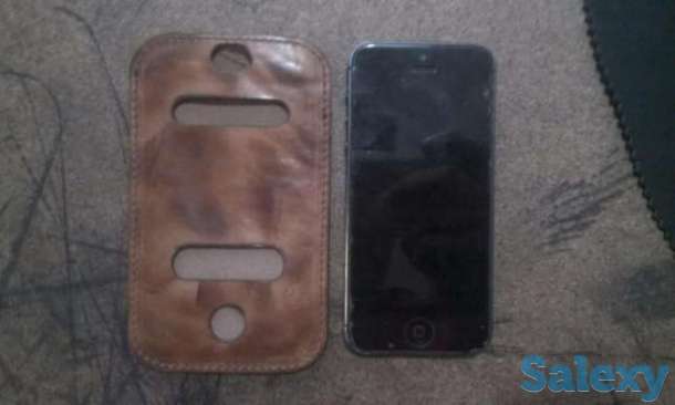 Продам кожаный чехол для 5-5s-5j iphone., фотография 1