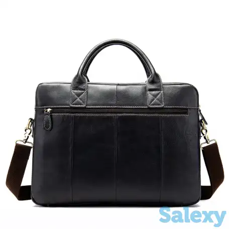 Сумка из натуральной кожи первоклассный брифкейс-портфель, фотография 2