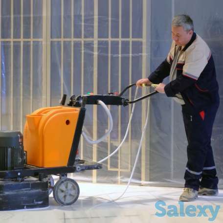 Очистка, реставрация мраморных, каменных полов, бетона, брусчатки, фотография 1