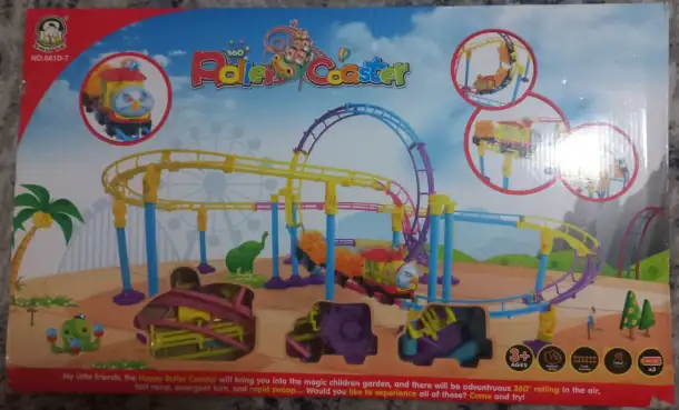 продам конструктор поезд и Американские горки, бу, фотография 2