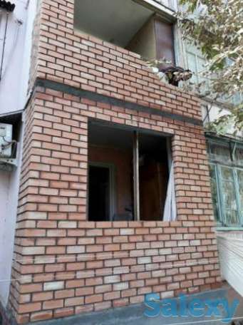Кладка балконов под ключ, рама решётки и козерок., фотография 1