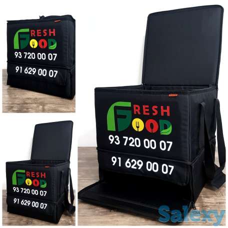 2х ярусные термосумки для доставки пиццы и фаст-фуда, фотография 3