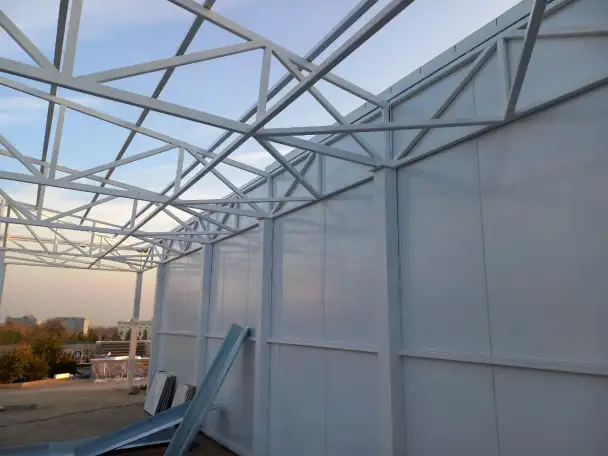 Производство тяжёлых металлоконструкций. Монтаж сендвич панелей, фотография 6