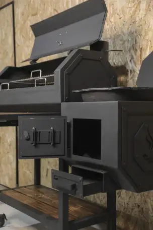 PRO-130 Смокер-мангал-барбекю-очаг, фотография 4