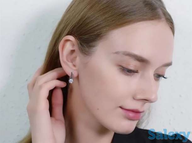 Сережки из серебра 925 пробы, фотография 3