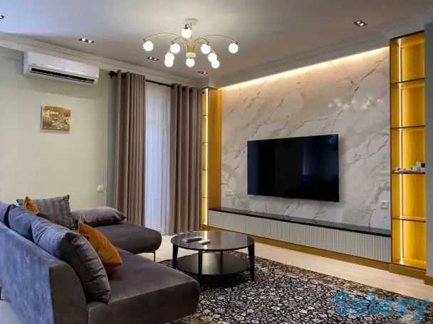 ЖК NRG Oybek,2-комнатная,76 м²,12/12,евроремонт,мебель,техника, фотография 1