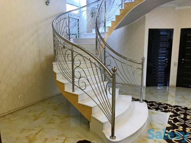 Перила из нержавеющей стали без посредников и металла., фотография 1