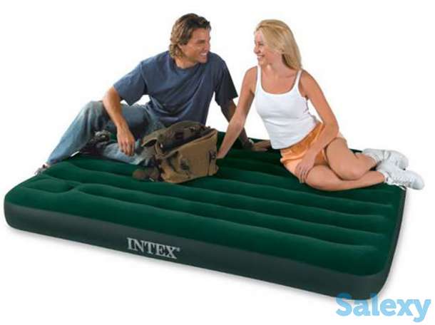 Надувной матрас intex. 199х99х22 со встроенным насосом!, фотография 1