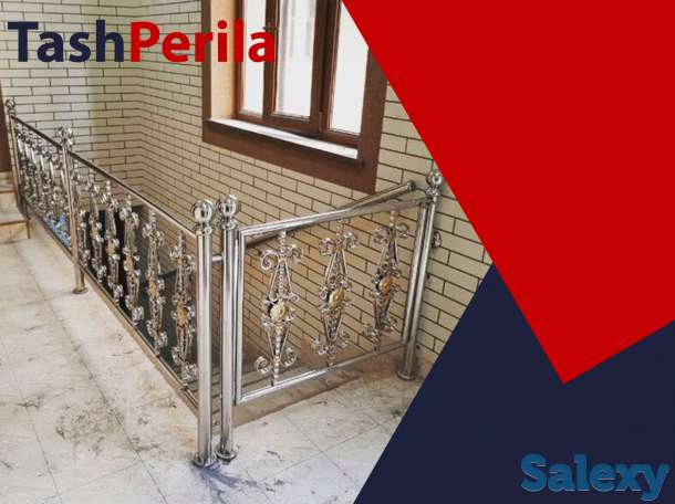 Металлические перила для лестниц на заказ в ташкенте, фотография 8