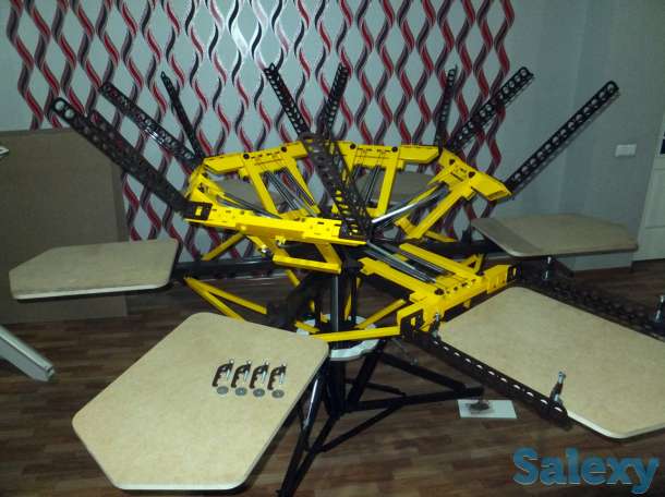 Шелкография. Карусельный станок 6х6 в комплекте с ИК сушилкой., фотография 1