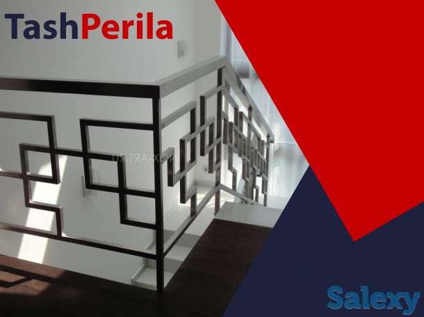 Перила из чёрного металла в ташкенте на заказ, фотография 9