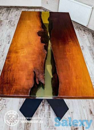 изготовляем столы.столешницы из массива дерева с элементами эпоксидной смолы, фотография 1