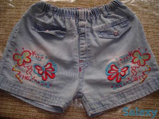 Джинсовые шорты на 7-9 лет, фотография 1