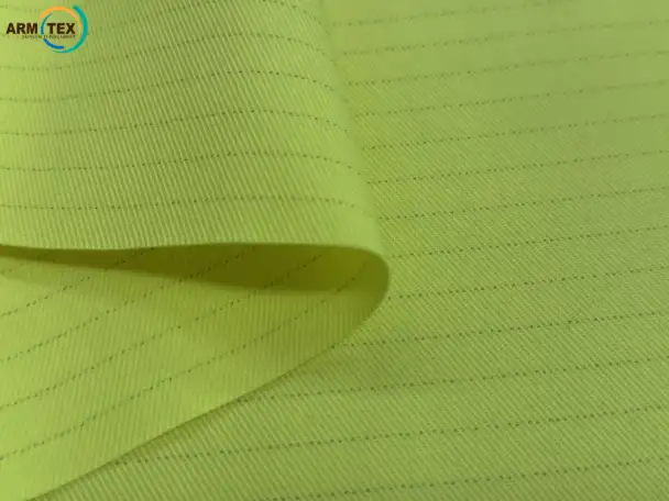 ARMTEX VIS-FR 340 STRONG  Огнестойкая Саржа 22  Сигнальный Жёлтый, фотография 4