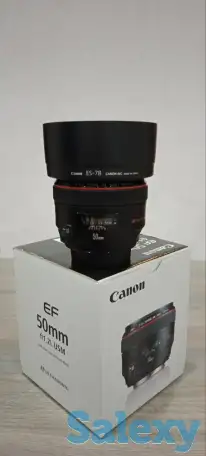 Объектив Canon 50 mm, 1/1.2 USM, фотография 1