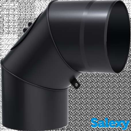 Поворот 90° толщина 2 мм.  сталь - Ø130, 150, 180, 200 в Ташкенте, Узбекистан, отвод, колено, труба, шибер, фотография 1