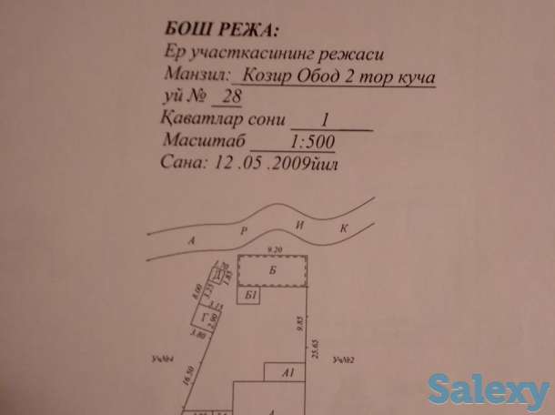 Открытая продажа и прописка участка с домом в Шайхонтахурском районе, улица Козир-обод 2 проезд., фотография 1