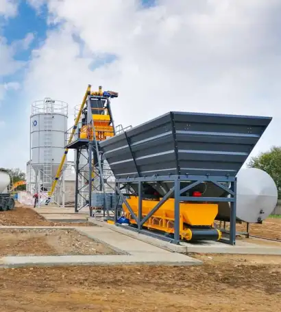 Стационарный бетонный завод Скип-60, фотография 5