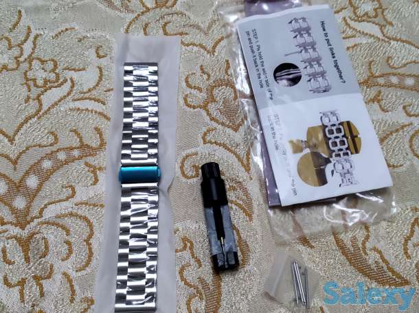 Ремешки для часов новые из нержавеющей стали цвет silver, фотография 2