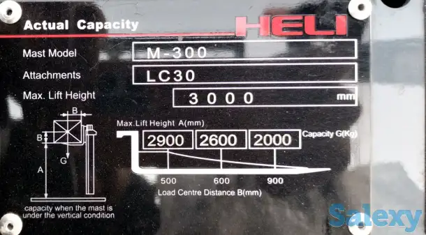 Дизельный вилочный погрузчик CPCD30 (кара 3метр 3 тонна), фотография 5