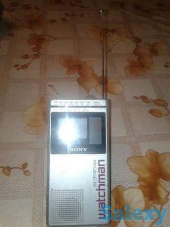 Продам мини телевизор+радио фирмы 'Sony', черно-белый., фотография 1