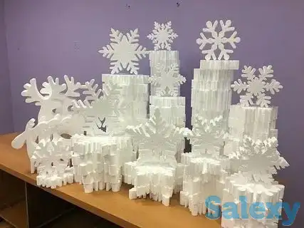 Новогодний декор из пенопласта, фотография 10
